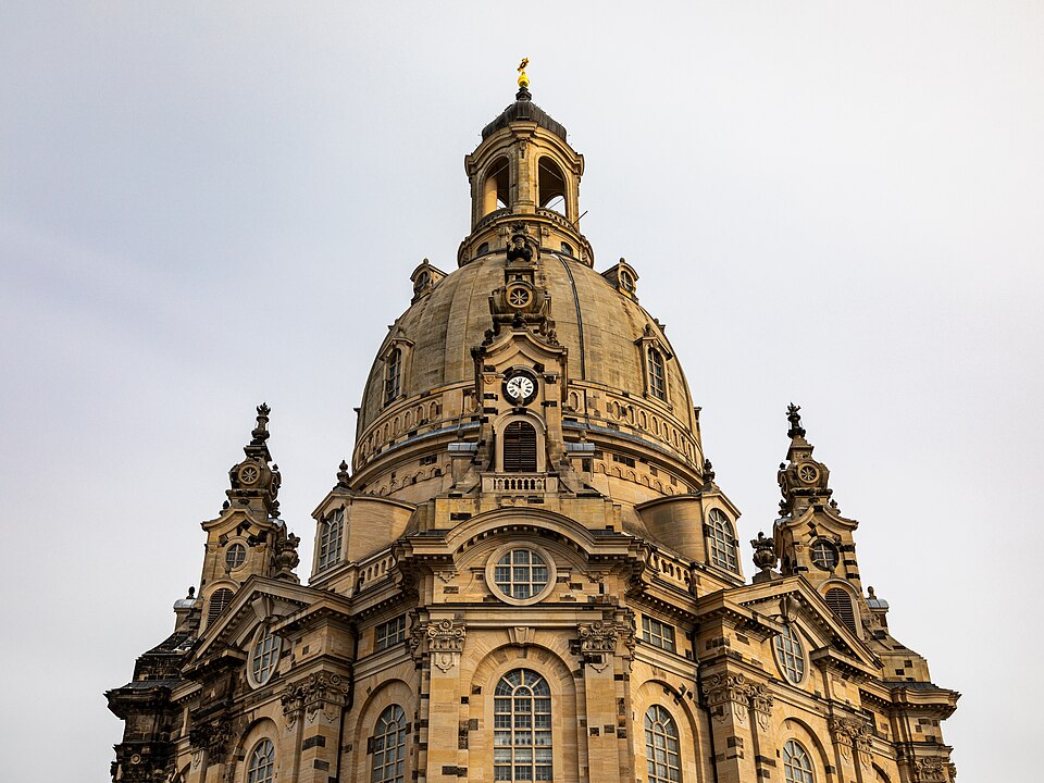 La cúpula de piedra de la Frauenkirche de Dresde