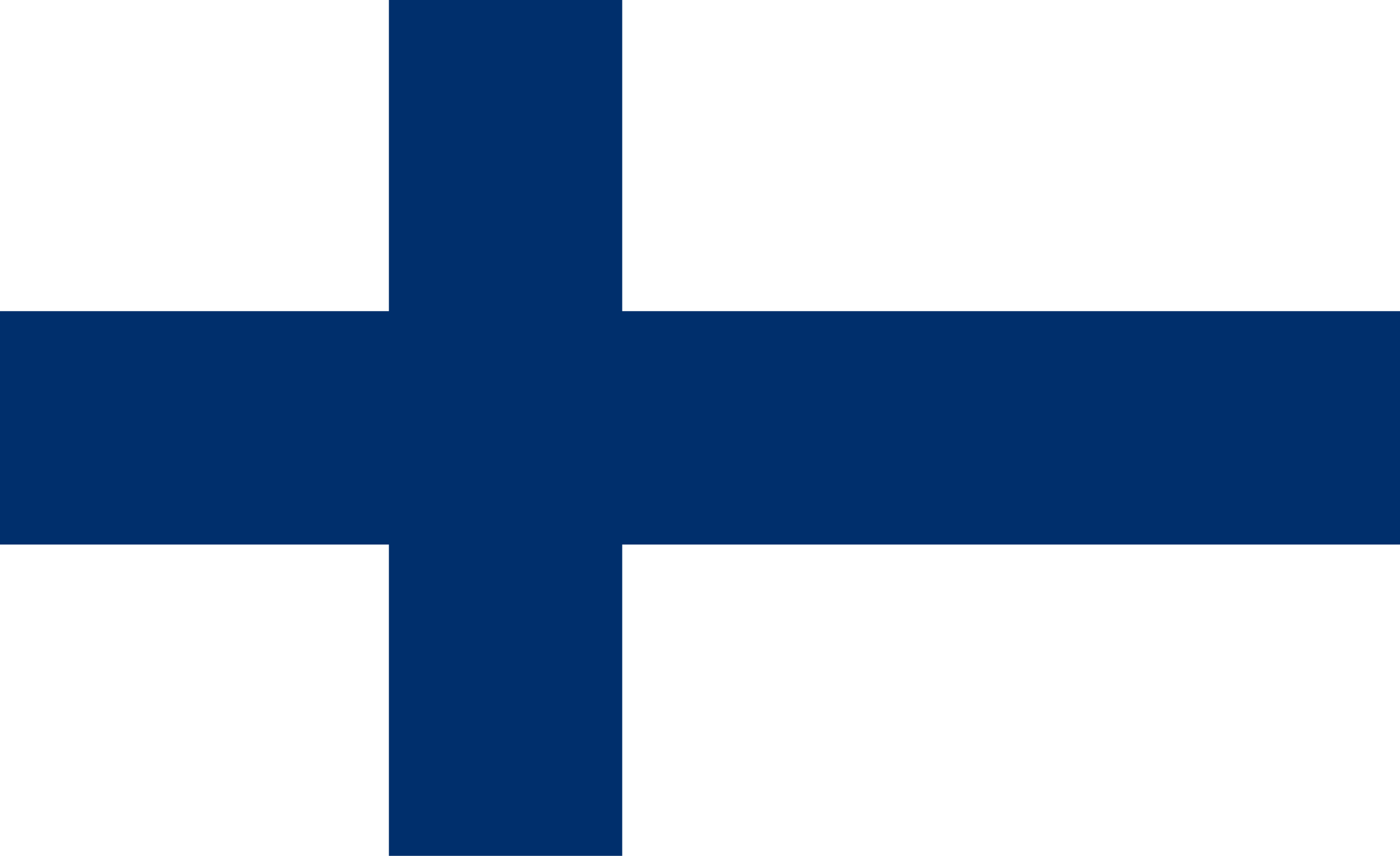 Bandera de Finlandia: campo blanco con una cruz nórdica azul