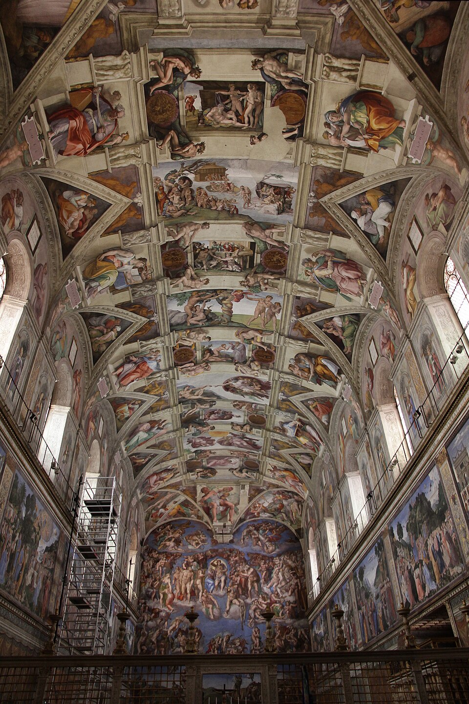 El techo pintado de la Capilla Sixtina